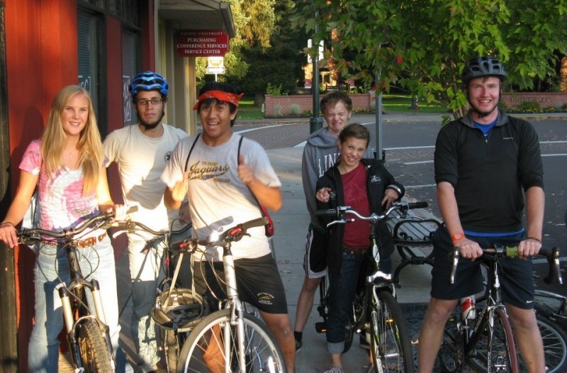biking