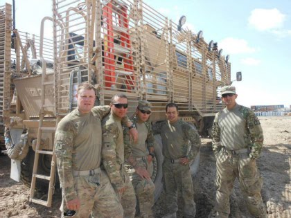 This is Marco standing with some other members of the military during his time in Afghanistan